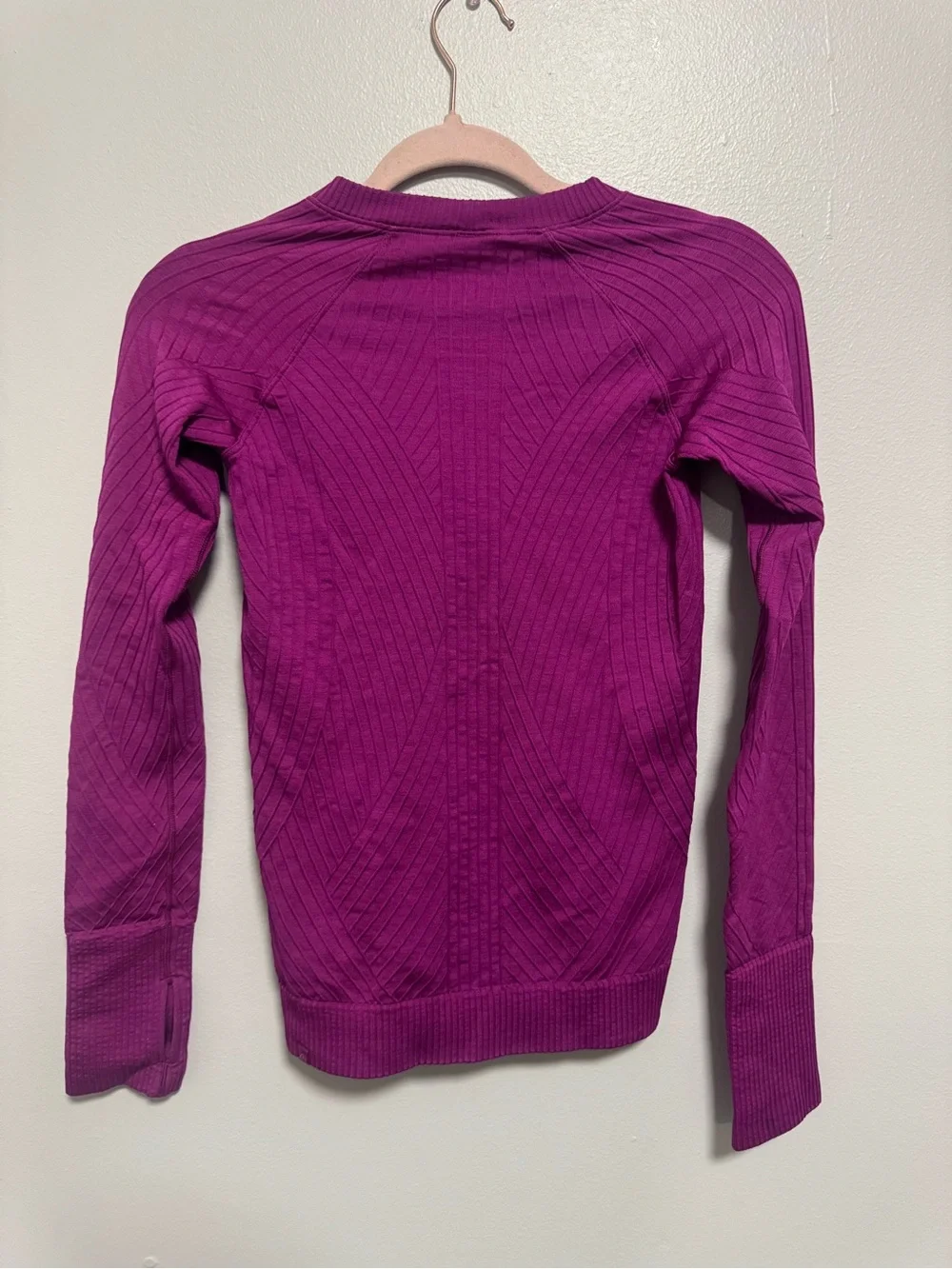 Lululemon Rest Less Pullover Long Sleeve Deep Fuchsia